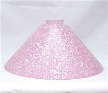 Pink White Glass Cone 2.25 X12 Vianne Lamp Light Shade  