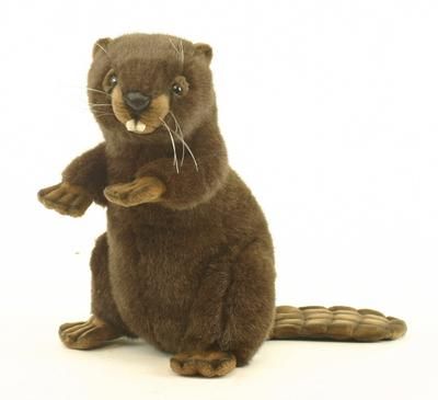 Beaver upright 11 Hansa Heirloom Quality Hugable New Plush Stuffed 