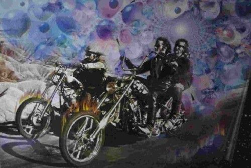 EASY RIDER POSTER Peter Fonda Dennis Hopper psychedelic  