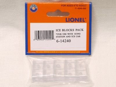 Lionel Ice Blocks 10 Pack 6 14240 Train Set Accessories  