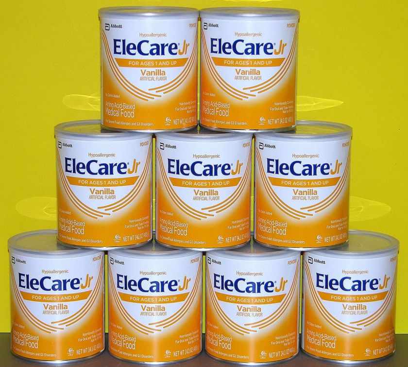   .1oz cans EleCare VANILLA Jr Junior Formula   NEW 070074552545  