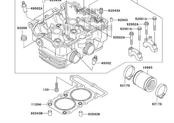 2003 EX250 NINJA 250R 250 CARB INTAKE BOOT HOSE  