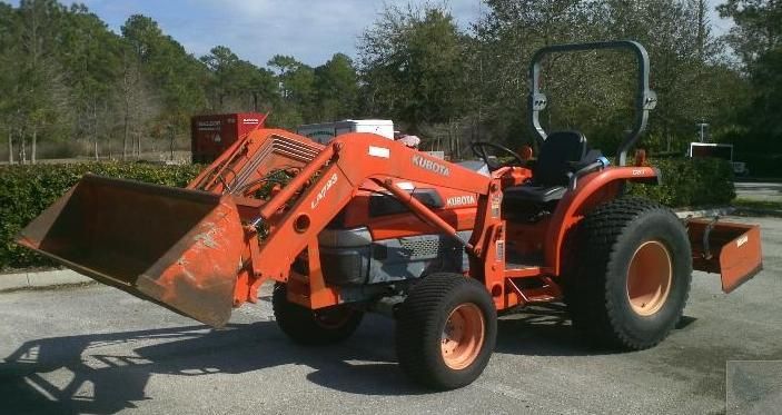 2003 Kubota L3130D L3130 GST Tractor 4x4 LA723 Front Loader + Box 