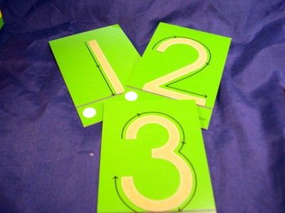 Sandpaper Numbers 0 9 Montessori Writing Tactile Autism  