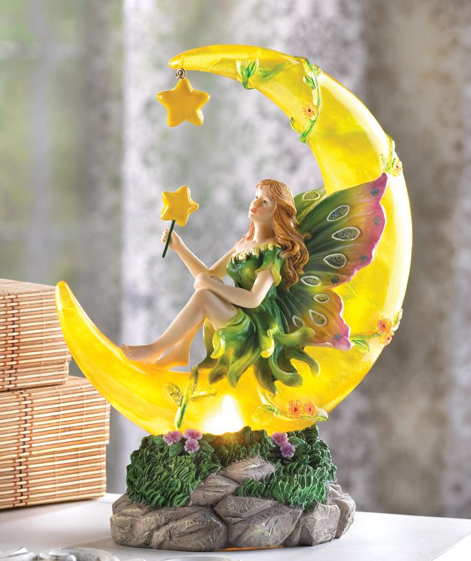 Moonlight Fairy Night Light Electric Glowing Moon Stars  