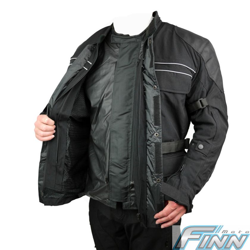   Season Cordura Touring BMW Commuter Scooter Motorcycle Jacket  