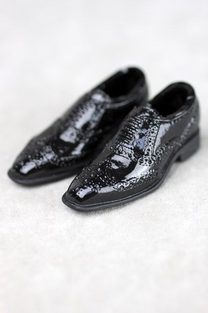 ms0025 man black shoes fits 12 figures G  