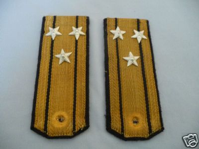 COLONEL NAVAL BULGARIAN NAVY SHIP SHOULDER STRAPS 60s  