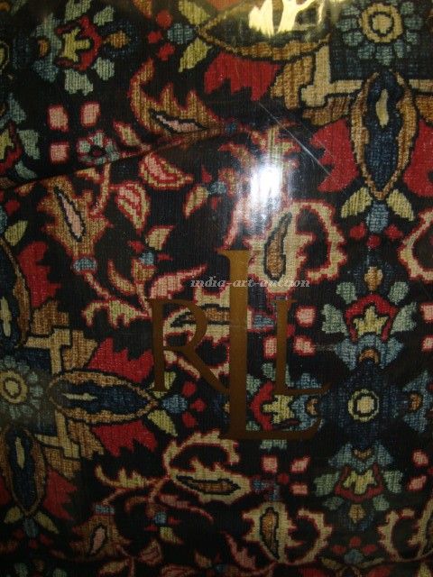   POETS SOCIETY PERSIAN KING COMFORTER RUG RED NAVY CARPET PRINT  