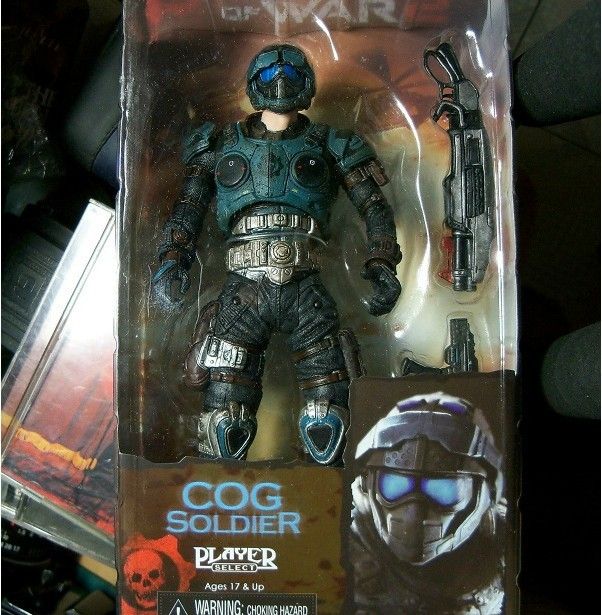 NECA  3 NEW 7 XBOX GAME Gears Of War 2 COG Action Figure  