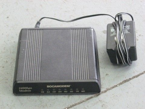 BOCAMODEM M0024E 2400 external MODEM w/ Power Supply  