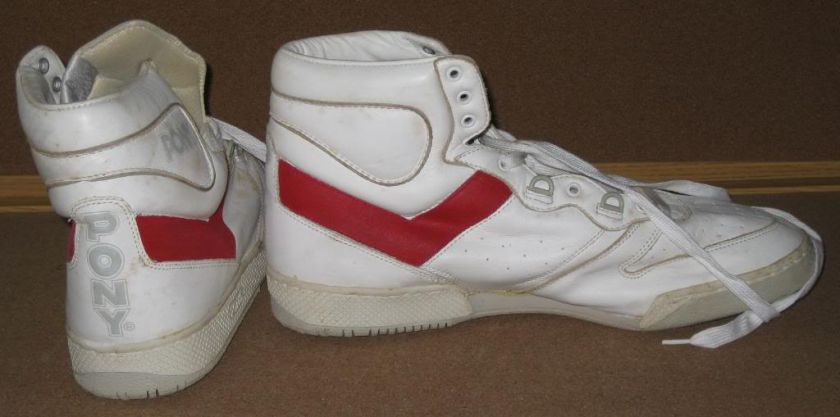   Game Used Worn Basketball Shoes BOTH SIGNED Pony Size 16 Suns Celtics