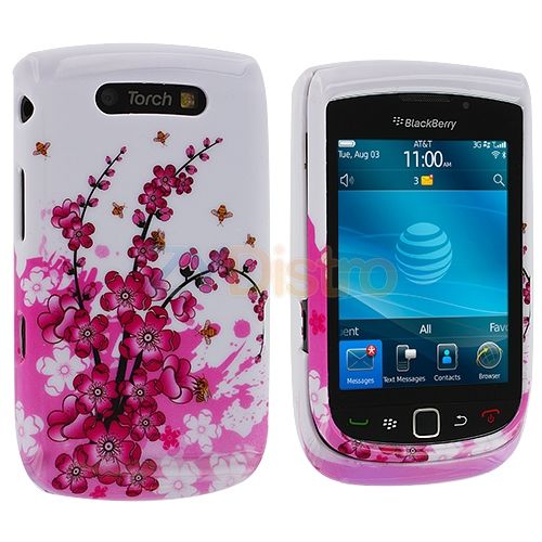 Red Silicone Skin Case for Att Blackberry Torch 980  