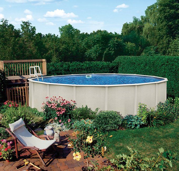   Reprieve 27 x 52 Round Above Ground Metal Frame Swimming Pool  