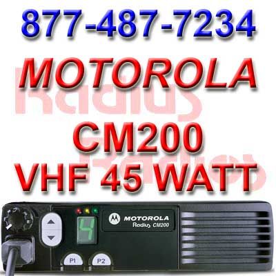 MOTOROLA RADIUS CM200 VHF 45W 4CH MOBILE TWO WAY RADIO  