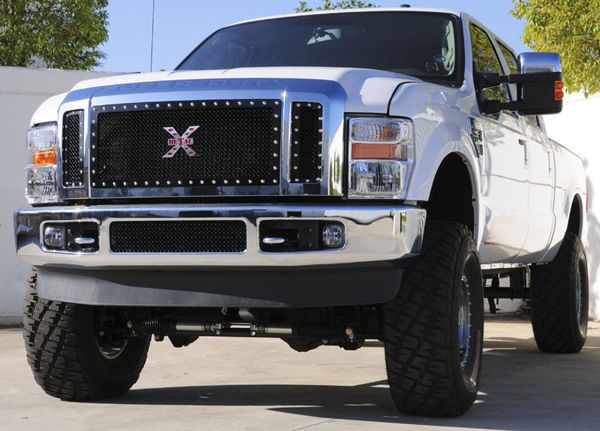 Rex Billet Grille Black 2008 2010 Ford Super Duty  