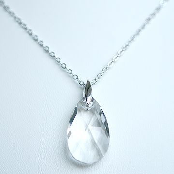 Swarovski 22mm Teardrop Crystal Classic Necklace  