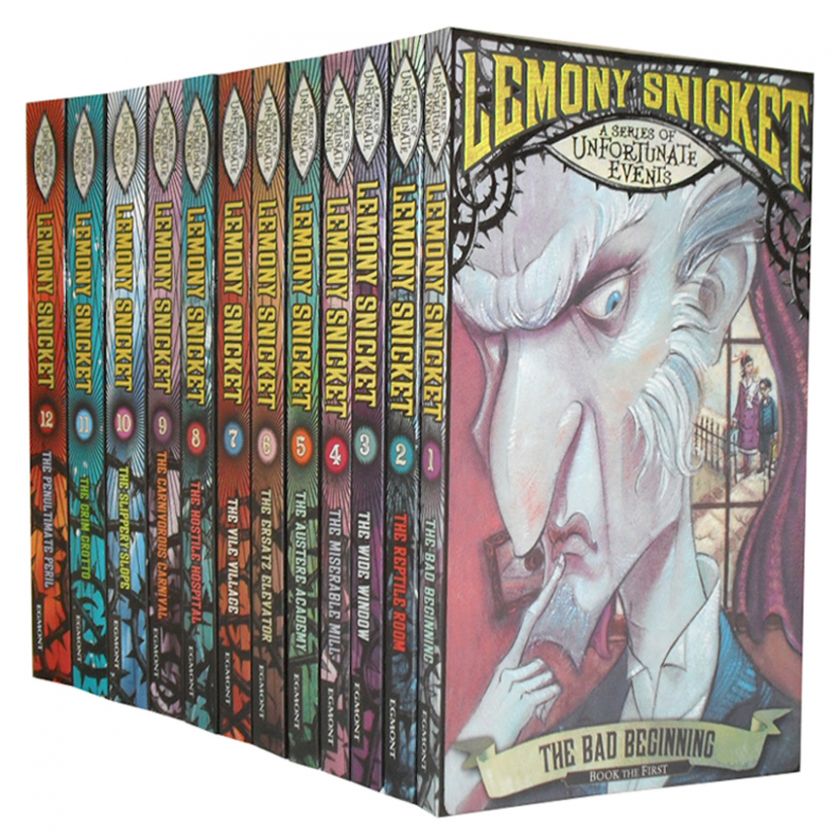   of Unfortunate Events 13 full Books Set Lemony Snicket Collection Pack