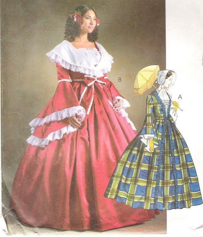 OOP McCalls Misses Civil War Costume Sewing Pattern  