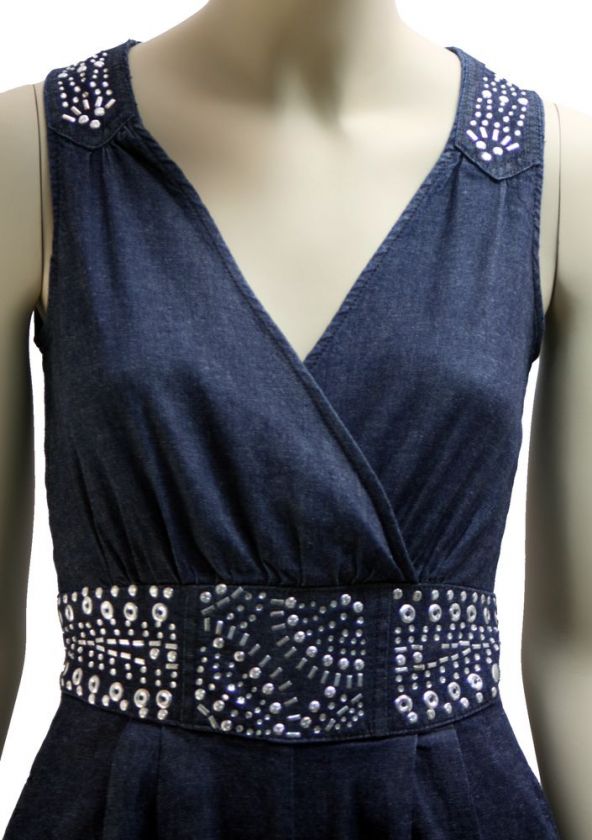 Sexy XOXO Denim Jumper Romper NWT  