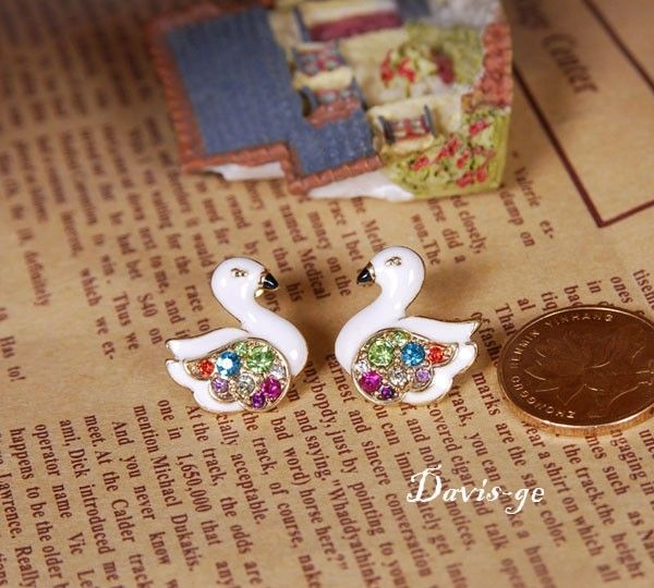 pairs owl earrings and Swan earrings wholesale lots  